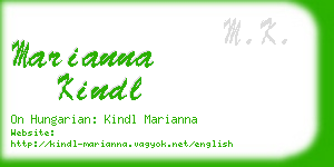 marianna kindl business card